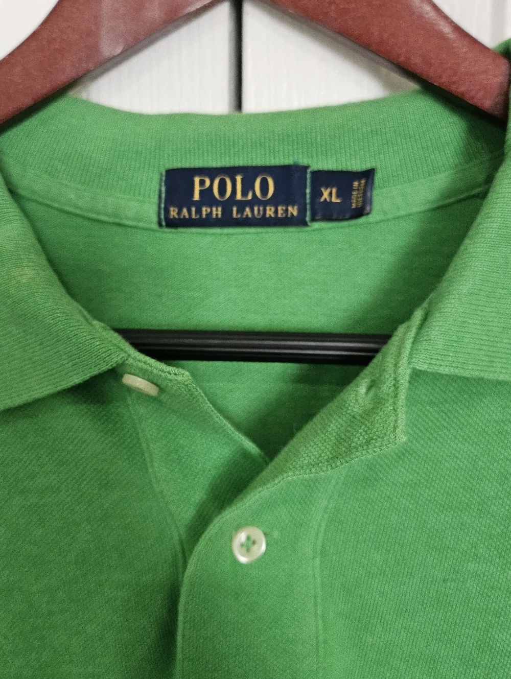 Polo Ralph Lauren Men's Polo Shirt XL Green PinkPony Logo Classic Fit Cotton.